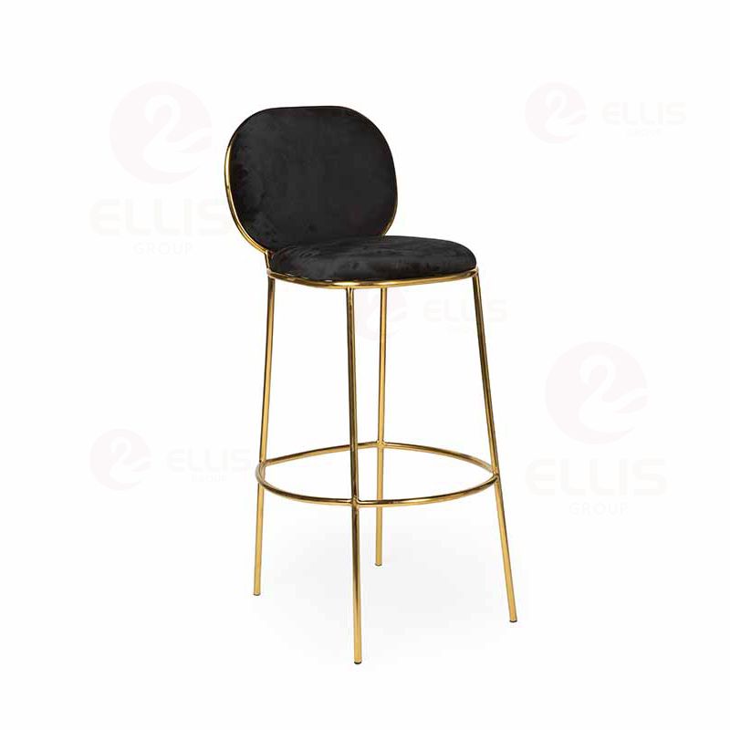 White Gold Metal Barstool SC2044B-2