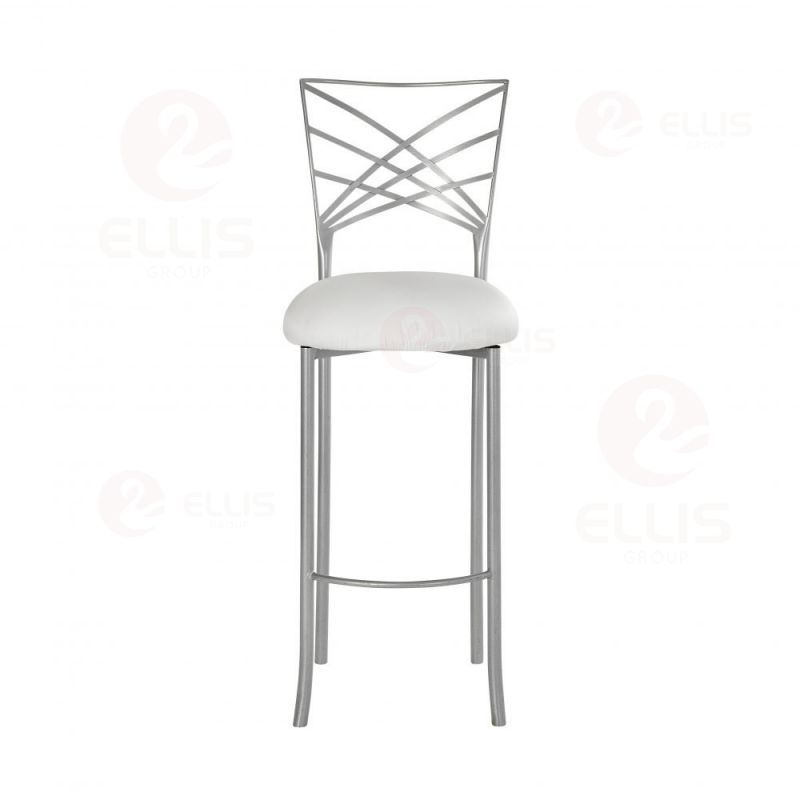 White Metal Barstool SC2037B-3