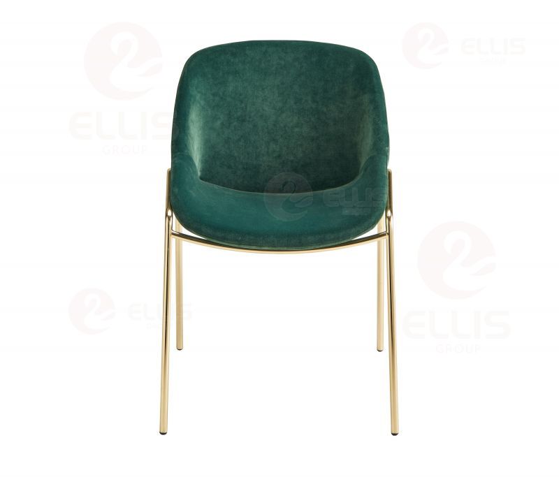 Dark Green Metal Dinng Chair SC2047