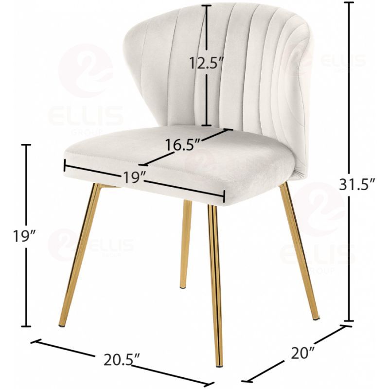 White Metal Dinng Chair SC2051