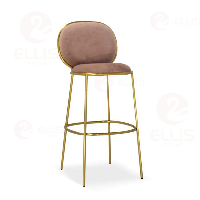 White Gold Metal Barstool SC2044B-2