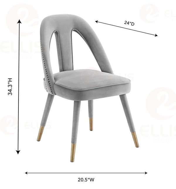 Grey Metal Dinng Chair SC2048-2