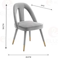 Grey Metal Dinng Chair SC2048-2