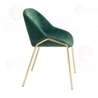 Dark Green Metal Dinng Chair SC2047