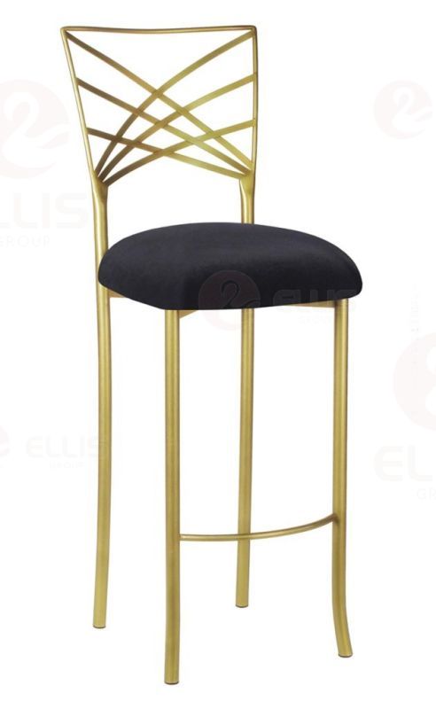 Black White Metal Barstool SC2037B-4