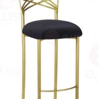 Black White Metal Barstool SC2037B-4