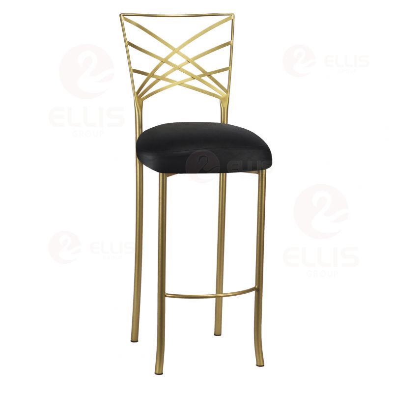 Black White Metal Barstool SC2037B-4