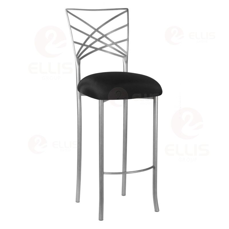 Black White Metal Barstool SC2037B-4