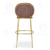 White Gold Metal Barstool SC2044B-2